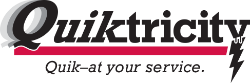 Quiktricity logo - Quik-at your service.