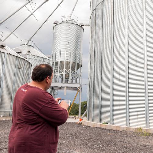 Happy farmer